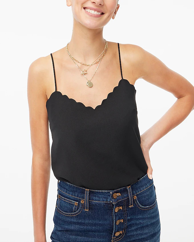 Scalloped cami top | J.Crew Factory