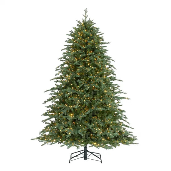 7.5 ft. Yorkshire Twinkling Fir LED Pre-Lit Artificial Christmas Tree T35 | The Home Depot