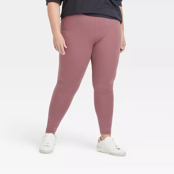 Women's Plus Size Mid-Rise Ankle Length Leggings - Ava & Viv™ | Target