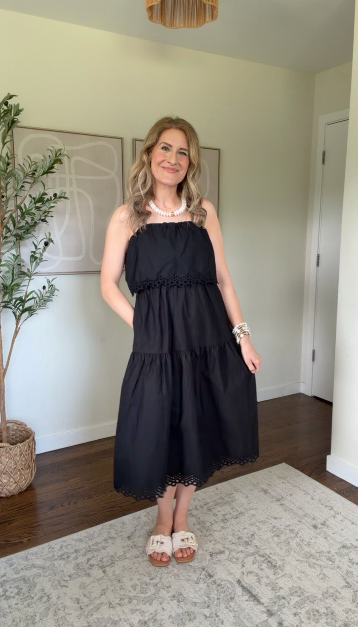 Walmart cotton eyelet summer dress fits tts I’m a small #walmartfashion

#LTKOver40