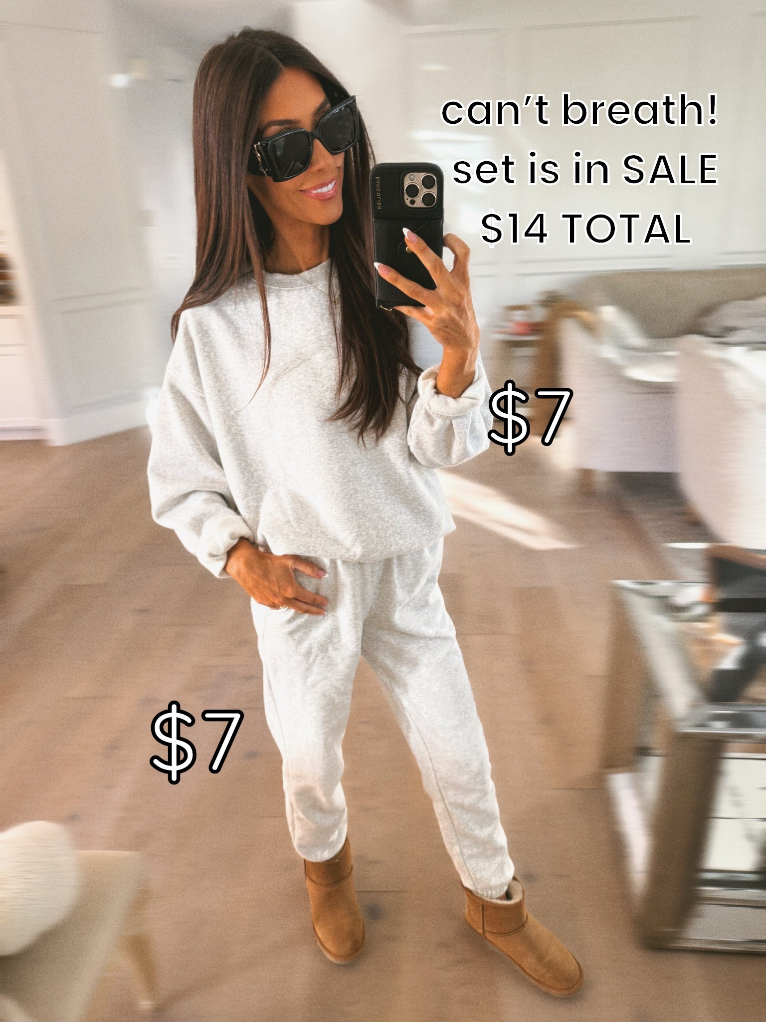 Top: Medium Bottoms: XS
Walmart Black Friday Deal 🚨 This fleece sweat set is ONLY $7 per piece and feels like a high-end cozy lounge set. I grabbed grey, black, and burgundy — the fit is relaxed, soft, and perfect for errands, travel, school runs, and all things winter cozy. Such an amazing affordable find for gifting, lounging, or building your casual capsule wardrobe. True to size!

: Walmart fashion, Black Friday Deals, cozy winter outfit, matching loungewear set, under $10 outfit, comfy sweatpants, fleece sweatshirt, holiday gifting, mom outfit ideas.



#LTKCyberWeek #LTKGiftGuide #LTKHoliday