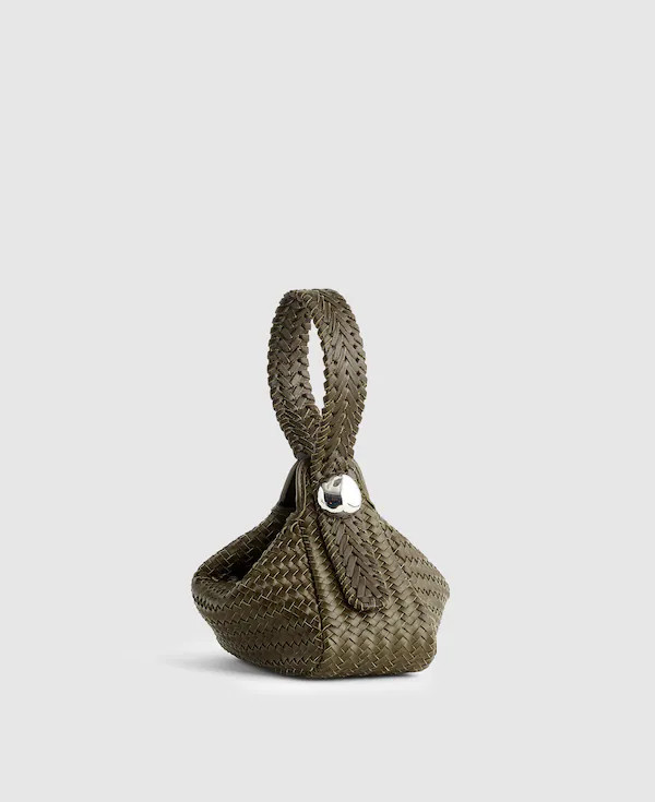 The Sculpted Metal Wristlet Bag | Madewell