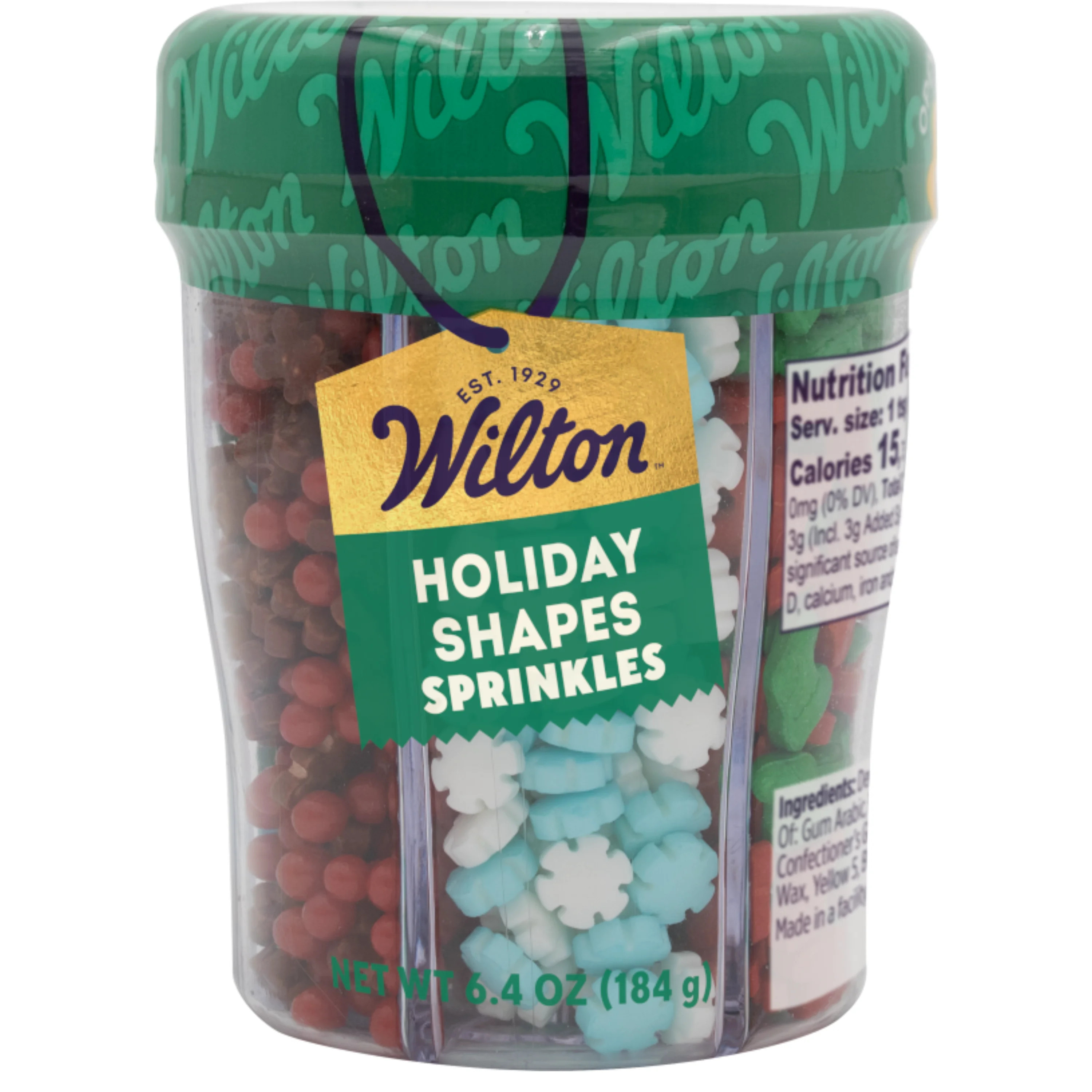 Wilton Christmas Edible Sprinkle Mix 6-Cell 6.4 oz for Cookies and Cake Decorating, Red, Green, W... | Walmart (US)