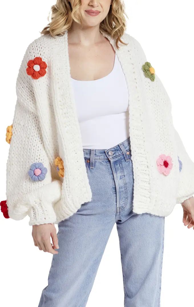 3D Floral Knit Cardigan | Nordstrom Rack