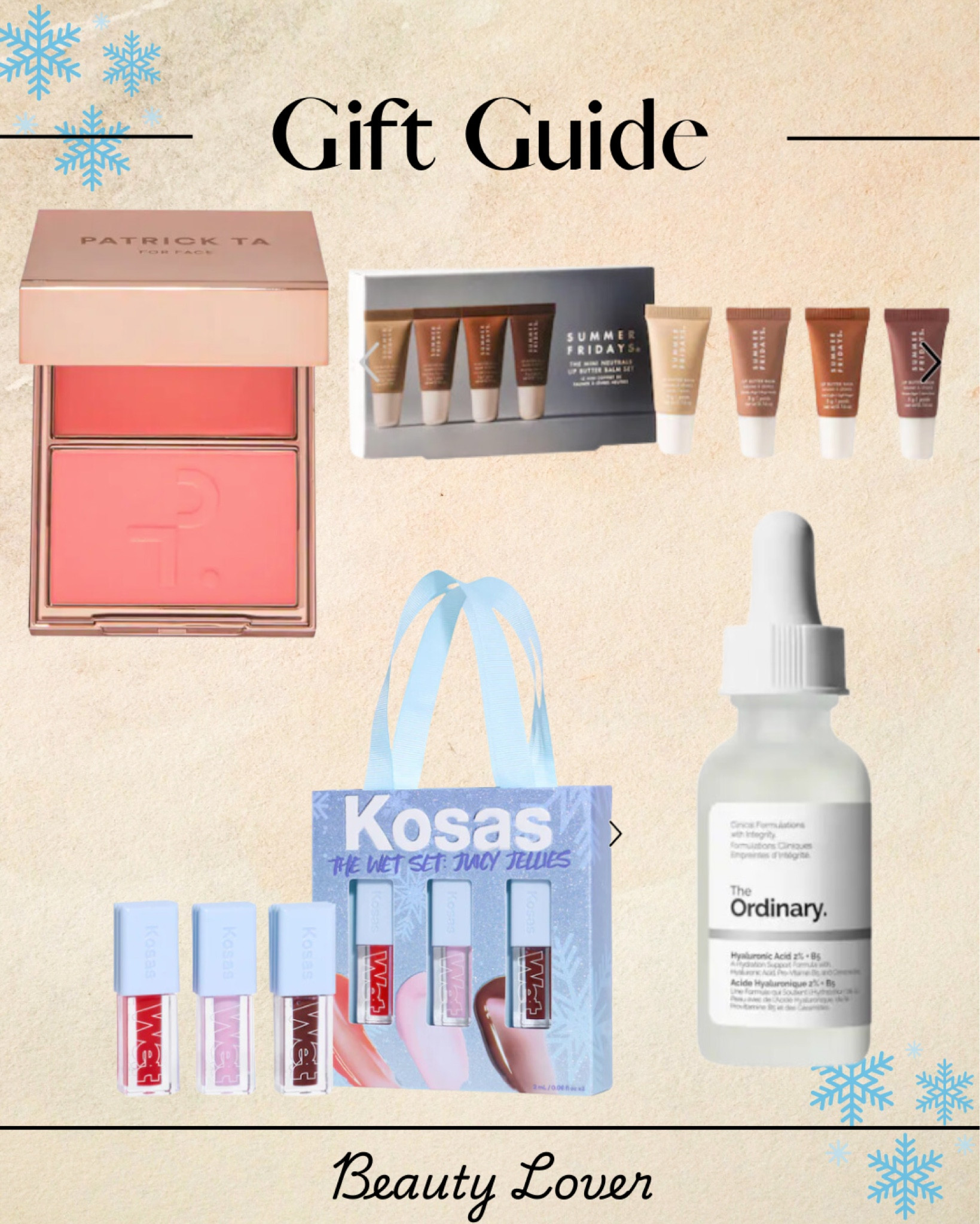 Check out this gift guide for the beauty lover in your life

Christmas gift, Christmas gift idea, Christmas present, skincare, makeup, beauty 

#giftguide #skincare #beauty #makeup

#LTKgiftguide #LTKstyletip #LTKbeauty
