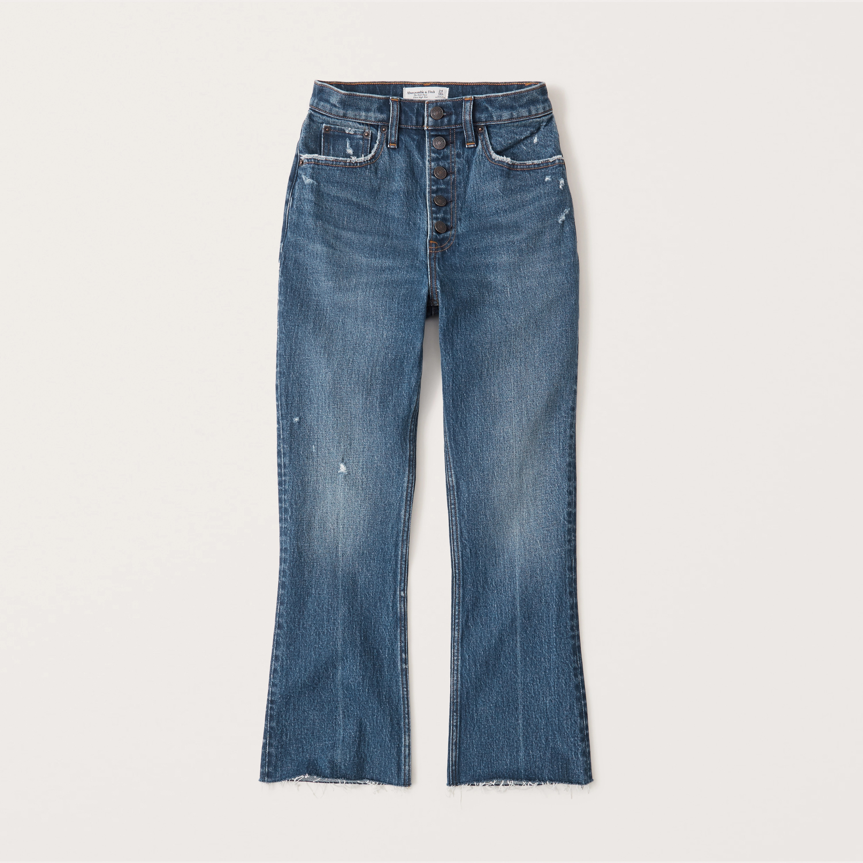 High Rise Kick Flare Jeans | Abercrombie & Fitch (US)