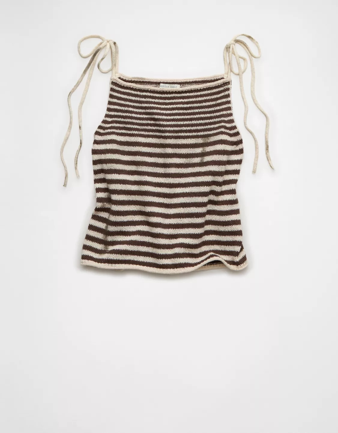 AE Tie-Strap Cropped Sweater Tank Top | American Eagle Outfitters (US & CA)