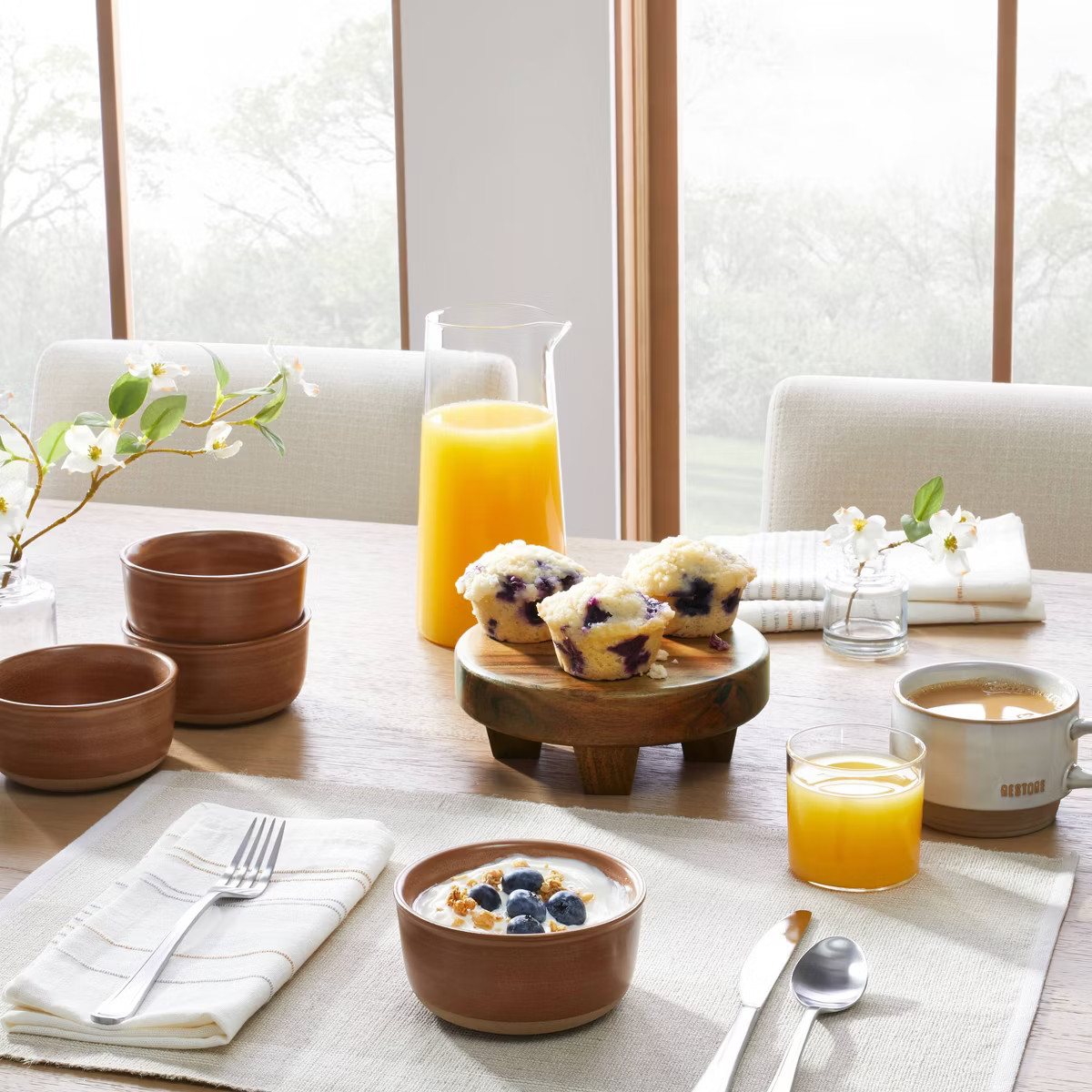 Round Footed Wood Serving Stand - Hearth & Hand™ with Magnolia | Target