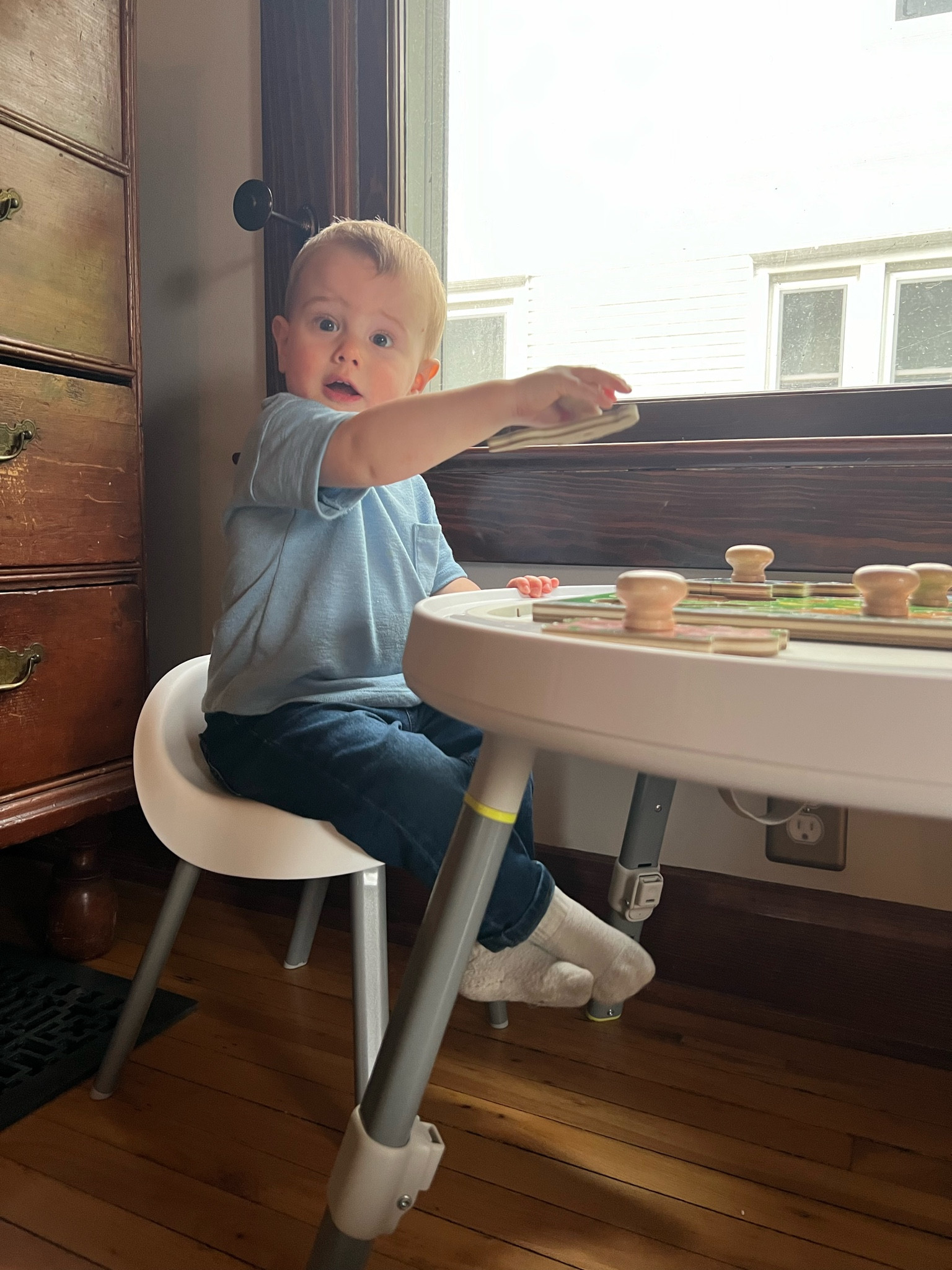 LOVE items that grow with your kiddo! The Skip Hop activity center was Ev’s favorite place before he could walk, and now that he’s running everywhere we converted it into a table for him to color and play at  

#LTKFamily #LTKBaby #LTKKids