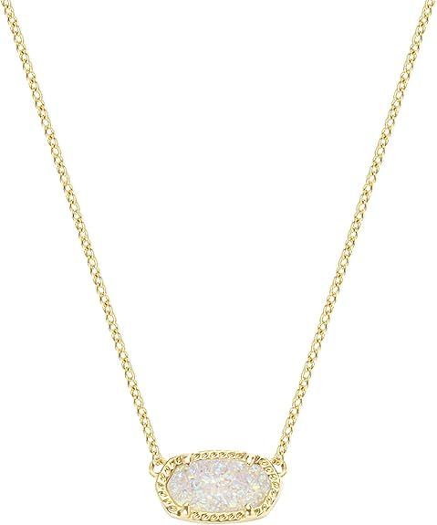 Gold Necklace For Women,14k Gold Plated Hexagon Synthetic Gem Pendant Delicate Box Adjustable Cha... | Amazon (US)