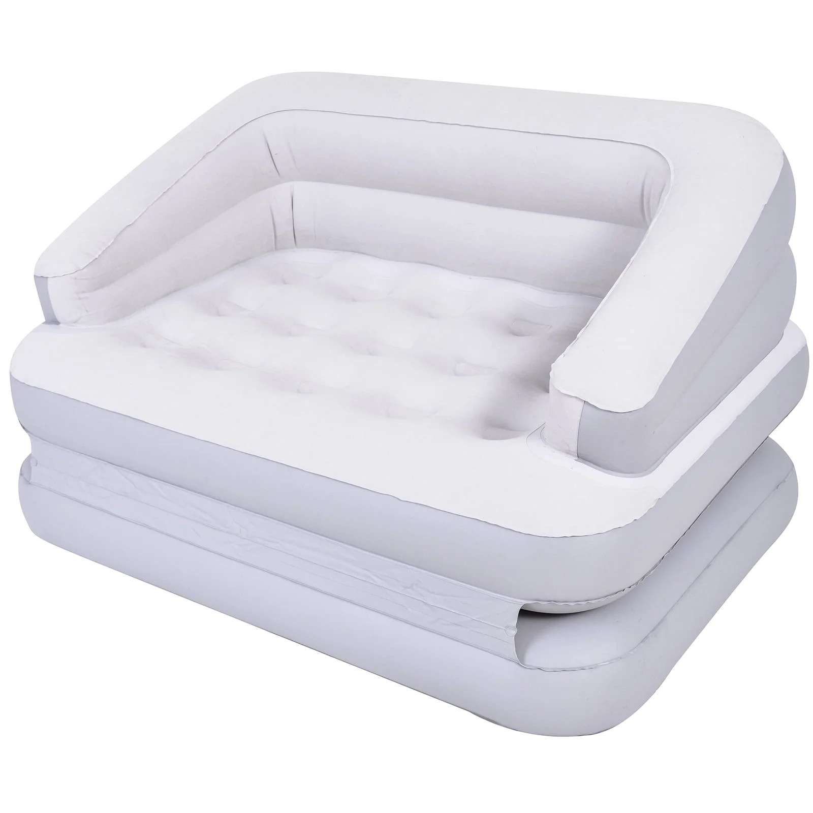 Honeydrill Inflatable Sofa Bed, Air Mattress, Lounge Chair Couch for Camping, 5-in-1, Full, White... | Walmart (US)