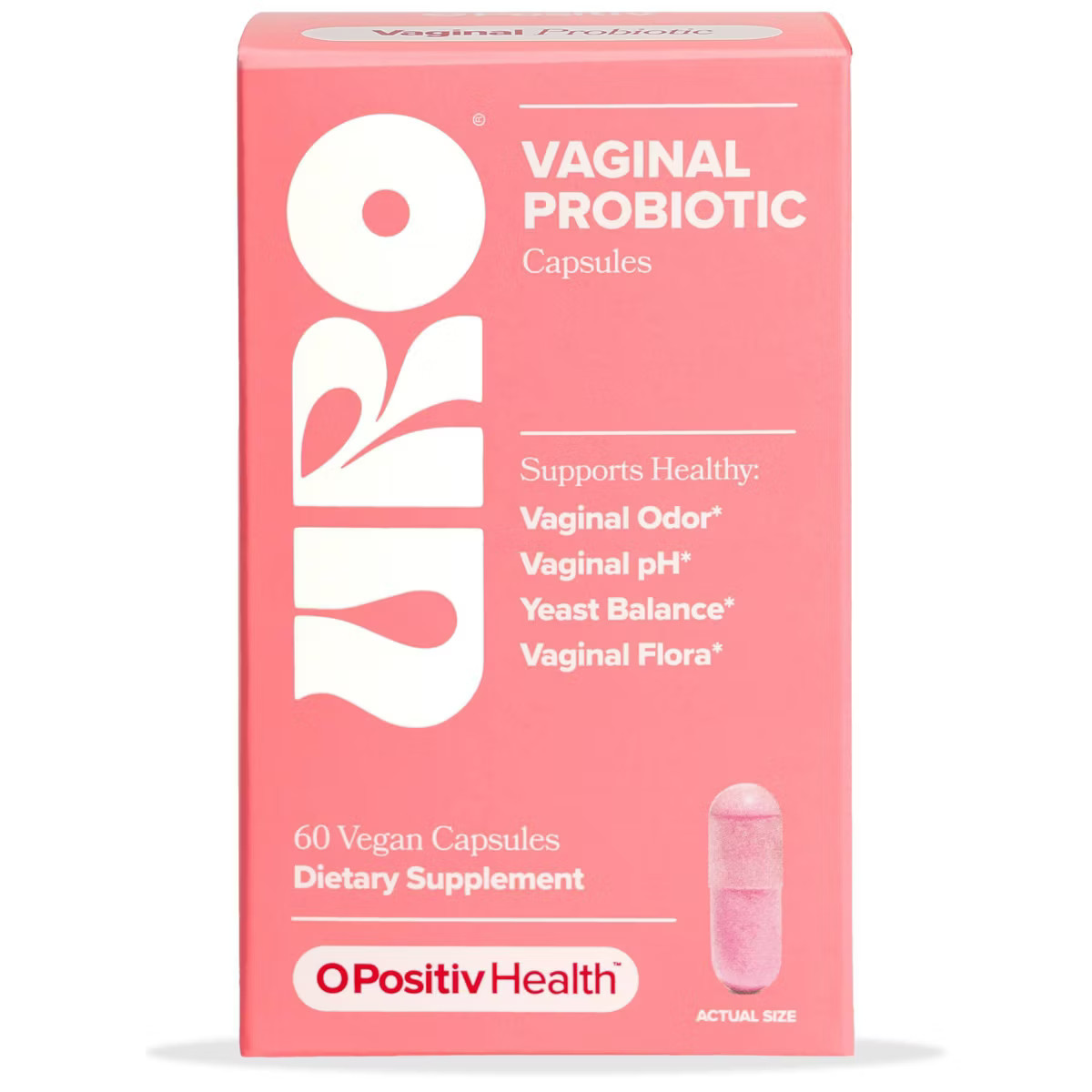 O Positiv URO Vaginal Vegan Probiotic for Women with Vaginal Health, Vaginal Odor, pH & Yeast Bal... | Target