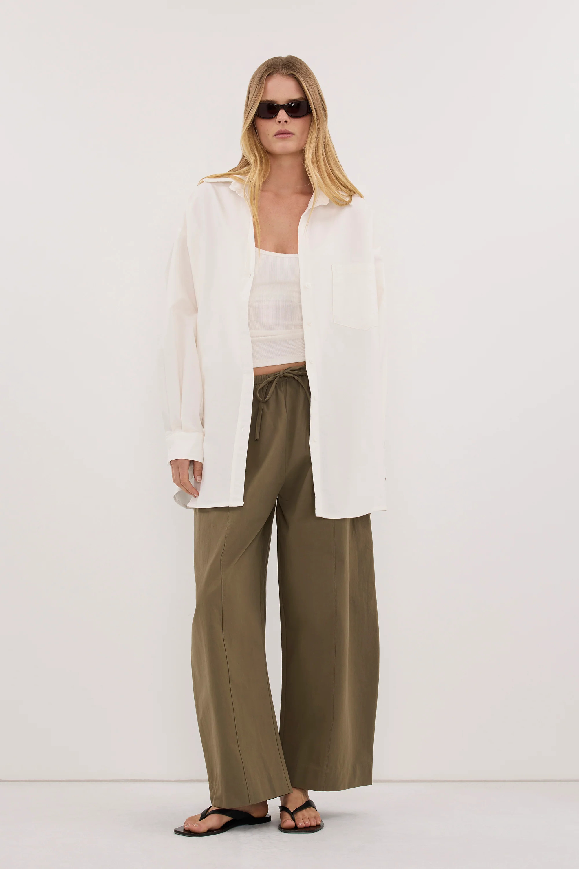 RHEA 2.0 WHITE COTTON SHIRT | DISSH