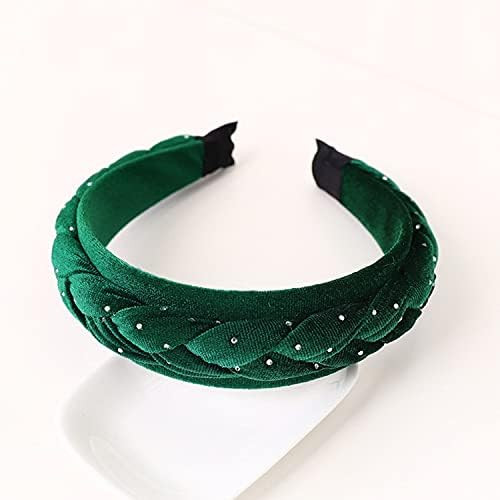 SARTS Braided Velvet Headband Stylish Chunky Fashionable Hairband for Women 4.5CM Wide Braid Hair... | Amazon (US)