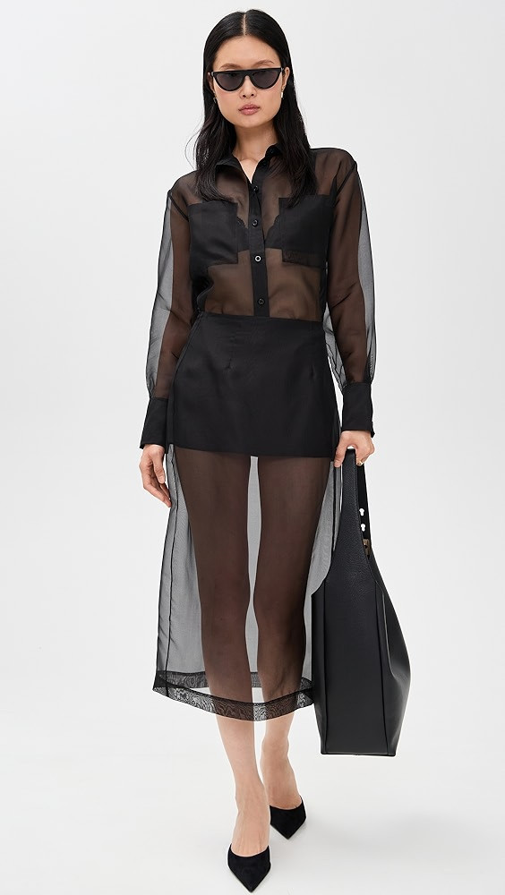 The Silk Organza Boy Shirt | Shopbop