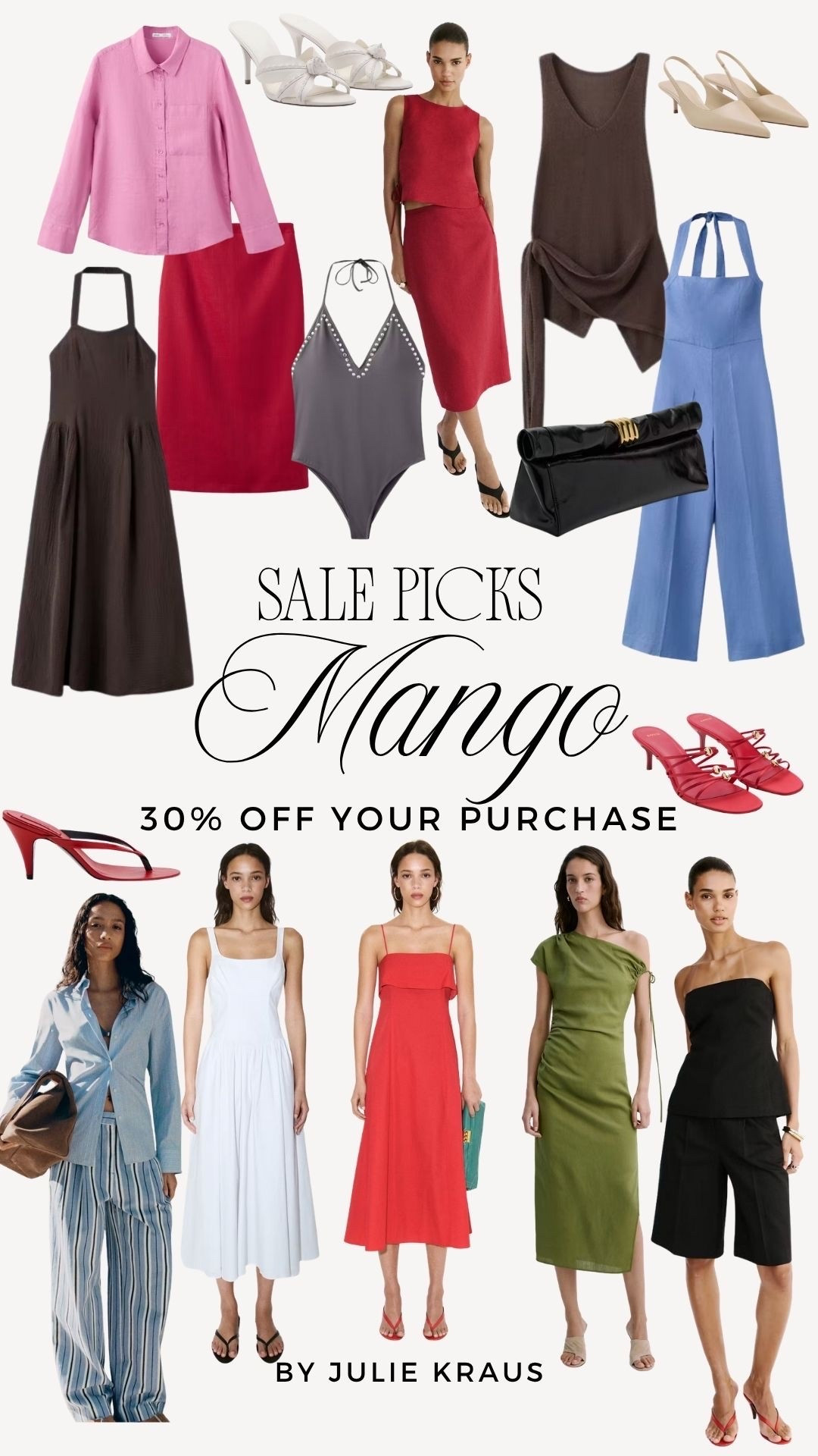 30% off at Mango with code SALE30 this weekend. Chic and modern pieces for summer!