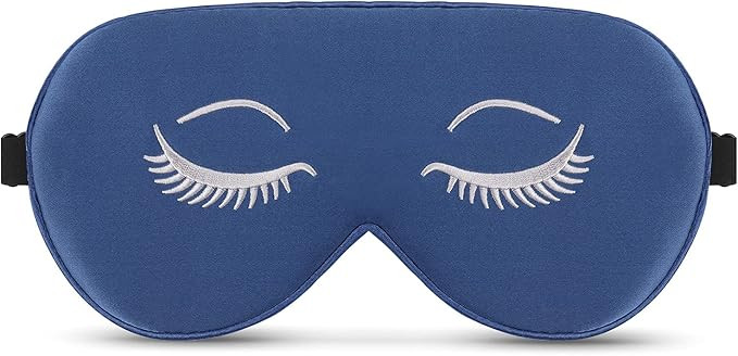 ALASKA BEAR Mulberry Silk Sleep Mask Luxury Cool and Lustrous Eye Cover for Sleeping, Embroidery ... | Amazon (US)