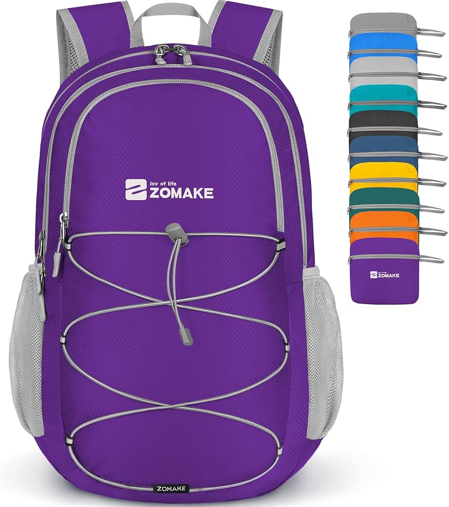 ZOMAKE Lightweight Packable Backpack 28L - Foldable Backpack Water-Resistant Collapsible Backpack... | Amazon (US)