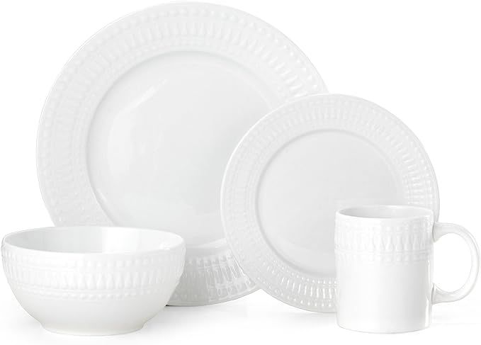 Pfaltzgraff Cassandra 16-Piece Porcelain Dinnerware Set, Service For 4 | Amazon (US)