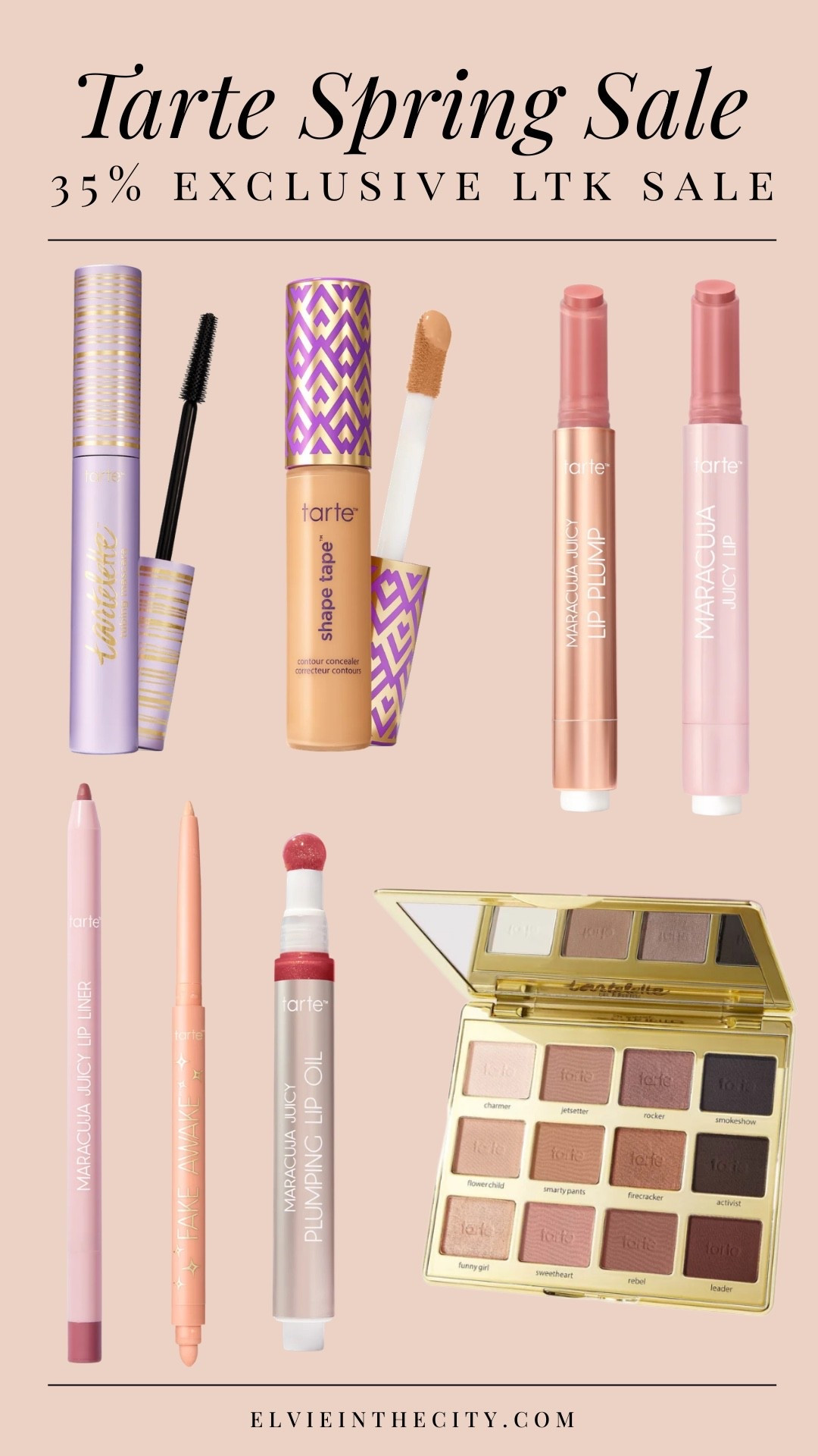 Save 35% on Tarte during the LTK exclusive spring sale (use code FAM35 at checkout). Some of my picks include the tubing mascara, Shape Tape concealer, Maracuja Lip Plump, Juicy Lip, lip liner and Plumping Lip Oil, and the Tartlette In Bloom eyeshadow palette.

Beauty favorites, makeup must haves, fashion over 40, over 50 style

#LTKOver40 #LTKSaleAlert #LTKSpringSale