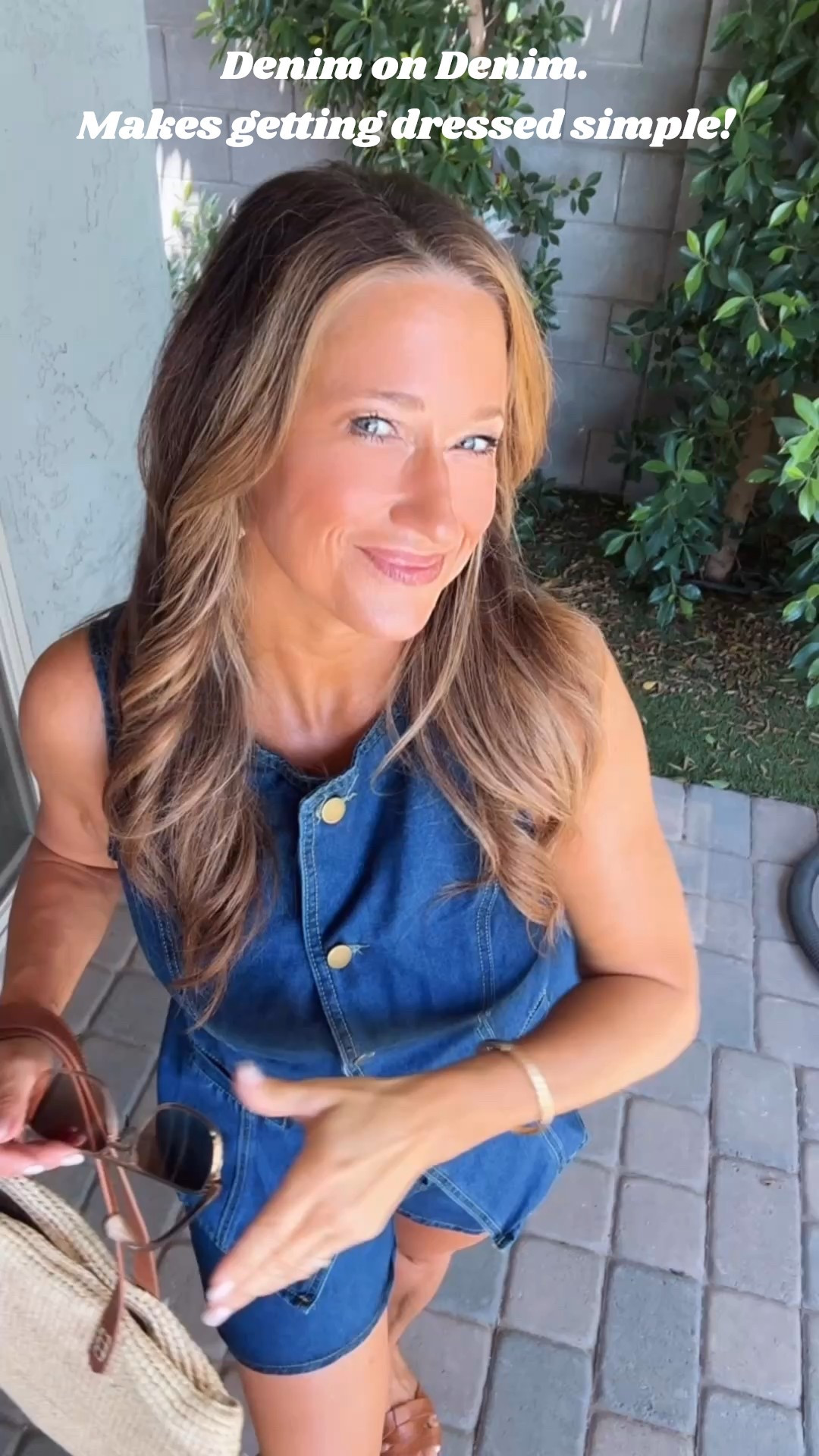 Not the aggressive lip gloss application! 😂 Denim is classic and never goes out of style. It’s also practical for everyday wear.  It’s also a simple look that is a perfect staple to your summer wardrobe! 

#LTKPetite #LTKMidsize #LTKSummerEdit