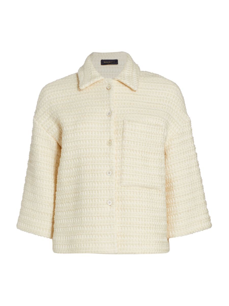 Piazza Sempione Textured Tweed Jacket | Saks Fifth Avenue