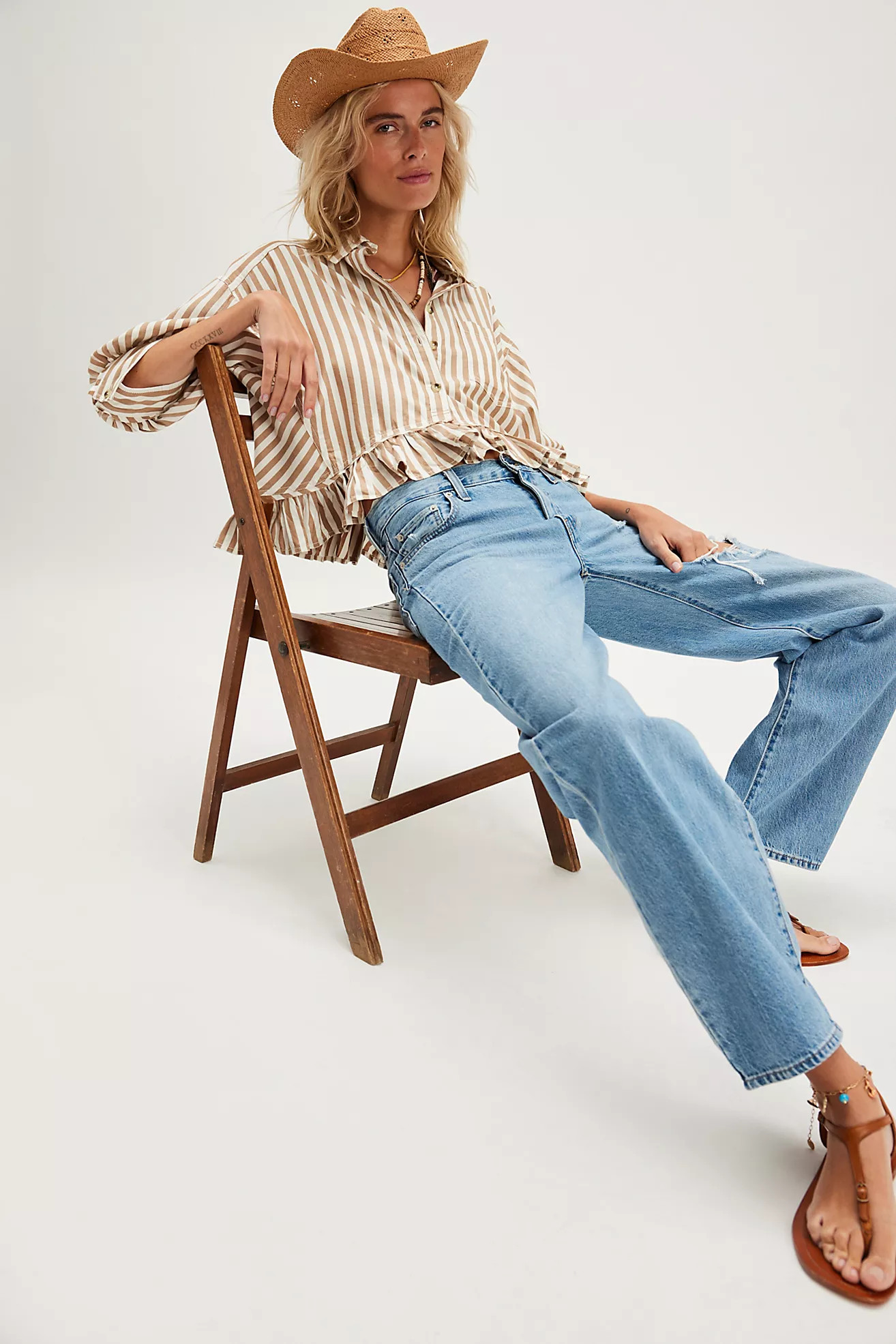 We The Free Bailey Stripe Shirt | Free People (Global - UK&FR Excluded)