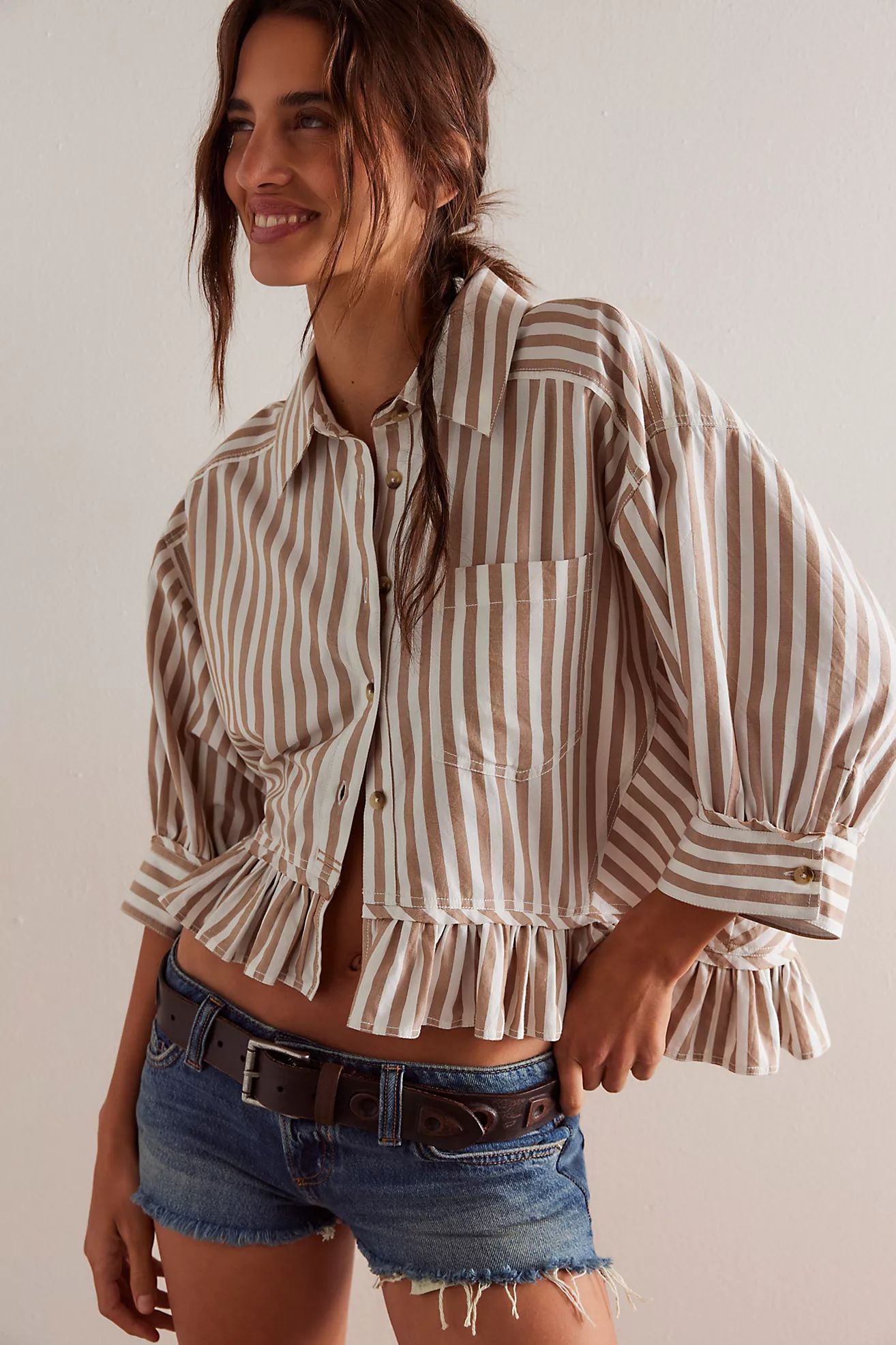 We The Free Bailey Stripe Shirt | Free People (Global - UK&FR Excluded)