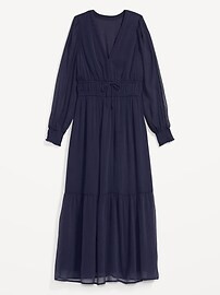 Waist-Defined Floral-Print Smocked Tie-Front Maxi Dress for Women | Old Navy (US)