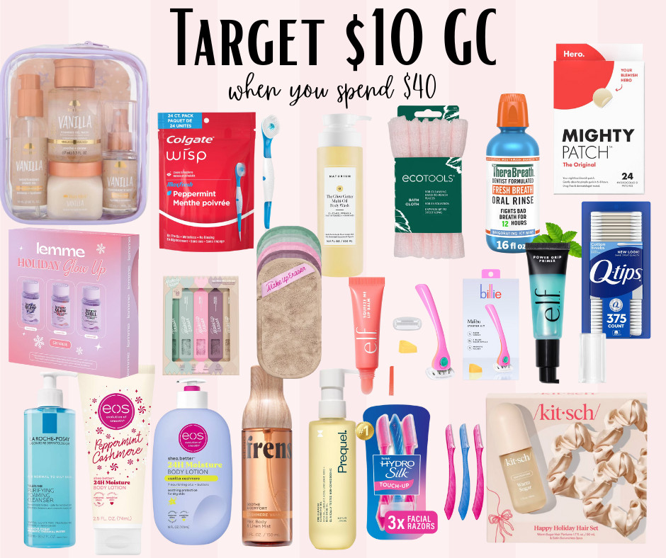 DONT SHOP FOR STOCKINGS UNTIL YOU CHECK THIS!! Get a $10GC when you spend $40 on select items and these are SO GOOD. I have and use TONS of these brands!

#stockingstuffers #stockingstuffersforher #stockingstuffersforteen #giftsforher #giftsunder20 #targetsale 

 #LTKGiftGuide #LTKselfcare #LTKBeauty