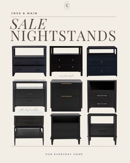These are some of our favorite black nightstands that are currently on sale from Joss & Main and Wayfair! 

Living room inspiration, home decor, our everyday home, console table, arch mirror, faux floral stems, Area rug, console table, wall art, swivel chair, side table, coffee table, coffee table decor, bedroom, dining room, kitchen,neutral decor, budget friendly, affordable home decor, home office, tv stand, sectional sofa, dining table, affordable home decor, floor mirror, budget friendly home decor, dresser, king bedding, oureverydayhome 

#LTKSaleAlert #LTKHome #LTKStyleTip