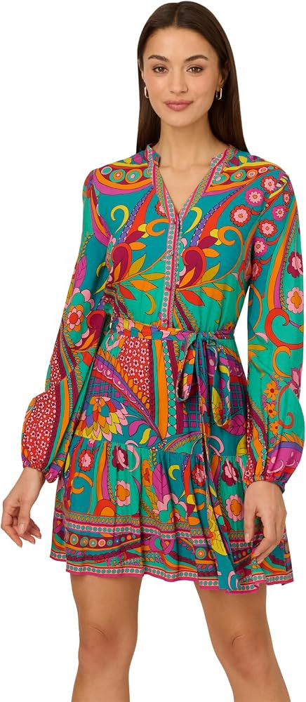 Adrianna Papell Printed Short Dress | Amazon (US)