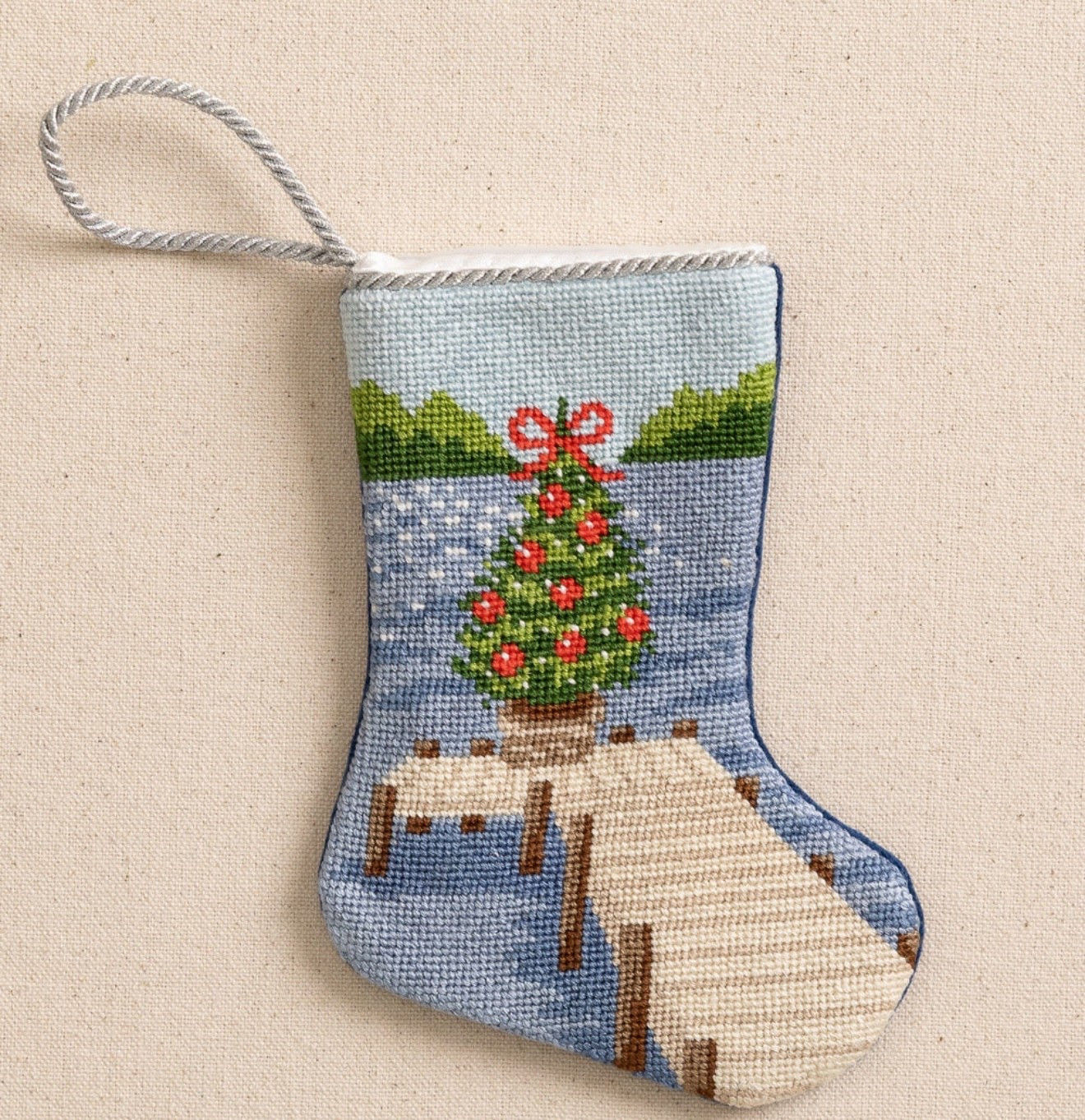 Adorable cross stitch mini stocking ornaments 🤍 


#heirloom #crossstitch #ornaments #coastalchristmas

#LTKGiftGuide #LTKHoliday #LTKHome