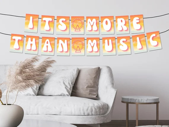 Music Festival Bachelorette Party Printable Banner Decorations - Etsy | Etsy (US)