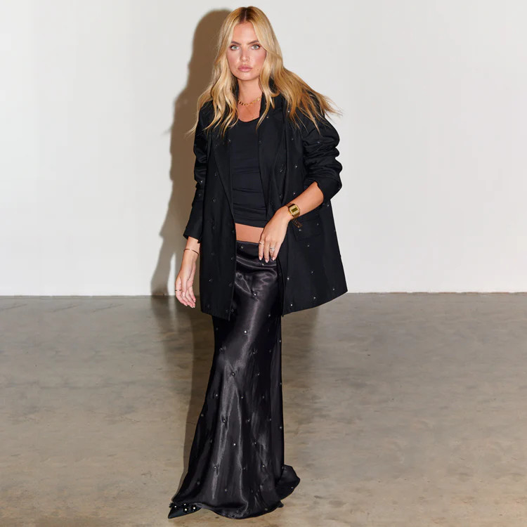 Black Mirror Maxi Skirt | Never Fully Dressed US