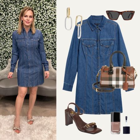 I went shopping and found this adorable denim dress from Veronica Beard! Wear it with boots now…sneakers and sandals later. Consider sizing up, like I did! 

#LTKitbag #LTKover40 #LTKstyletip