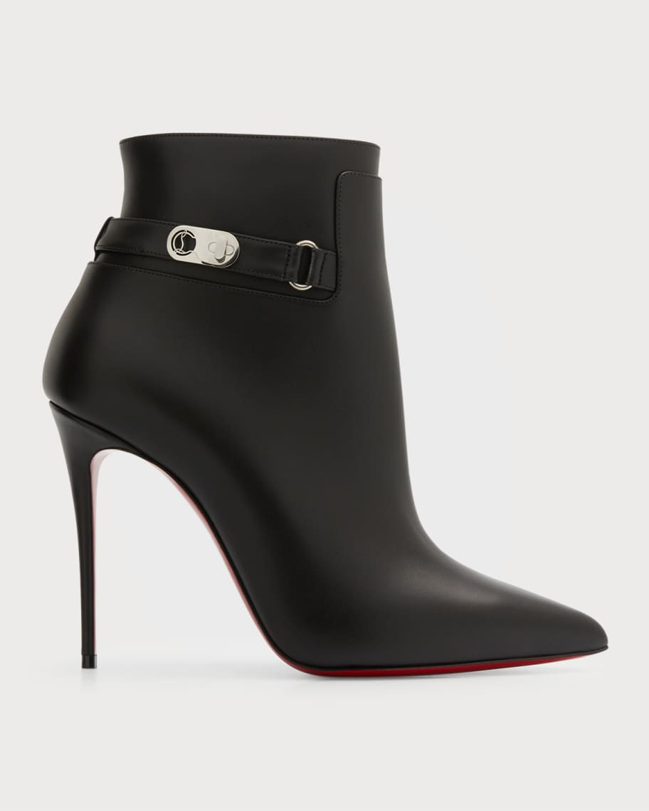 Lock So Kate Leather Red Sole Booties | Neiman Marcus