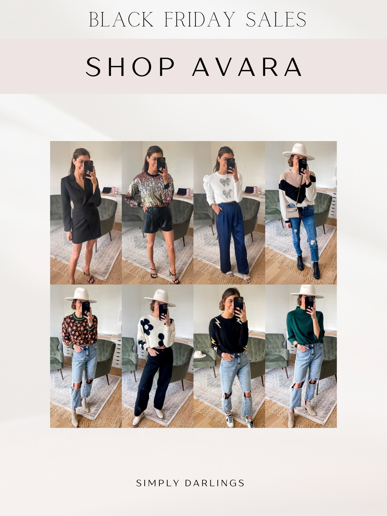 Shop Avaras Black Friday sale 

15% off sitewide with code HOLIDAY15
20% off purchases $200+HOLIDAY20
25% off purchases $400+HOLIDAY25
30% off purchases $600+HOLIDAY30

#LTKGiftGuide #LTKHoliday #LTKSeasonal
