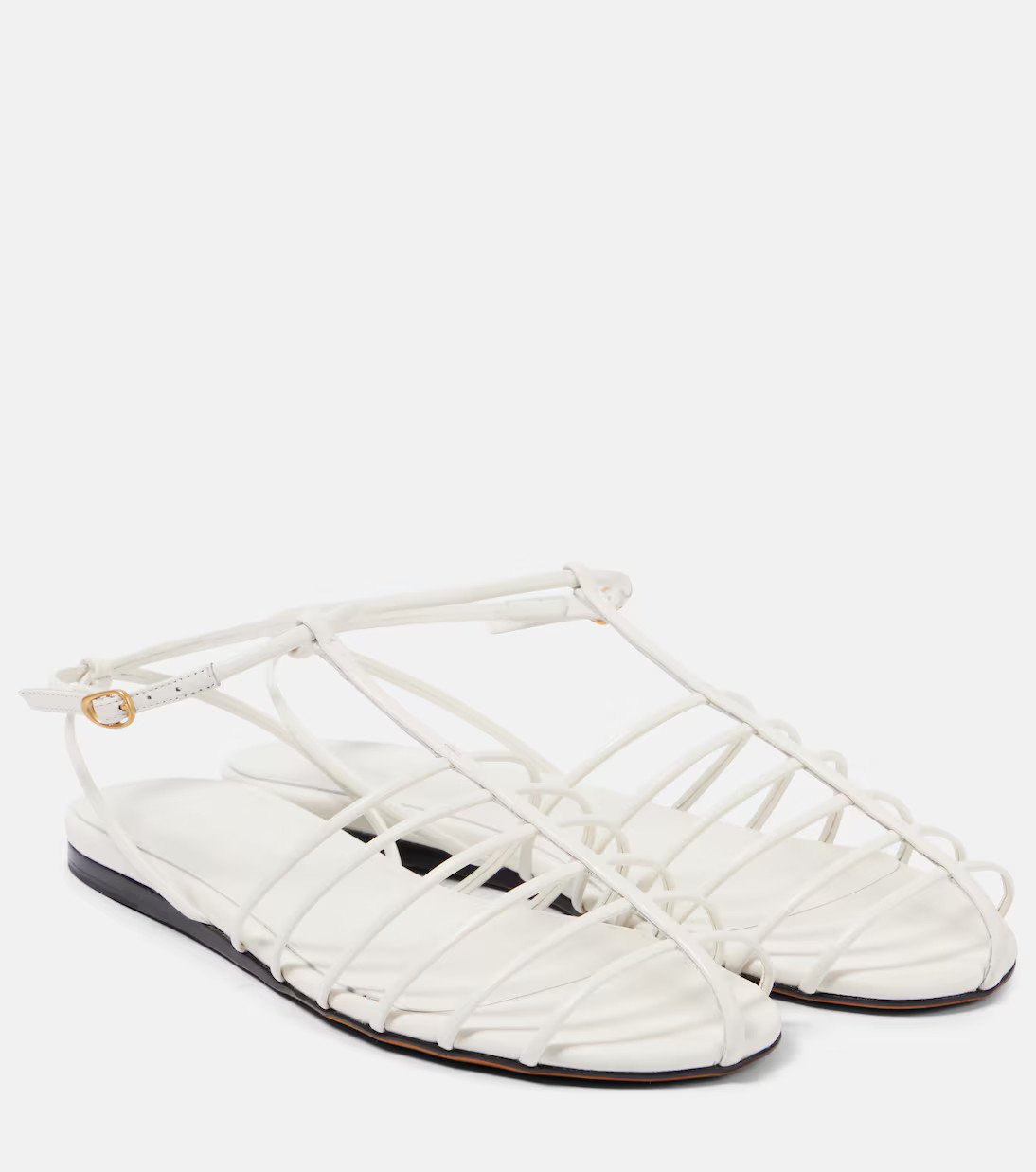 Sandalen Tee Cage aus Leder | Mytheresa (DACH)