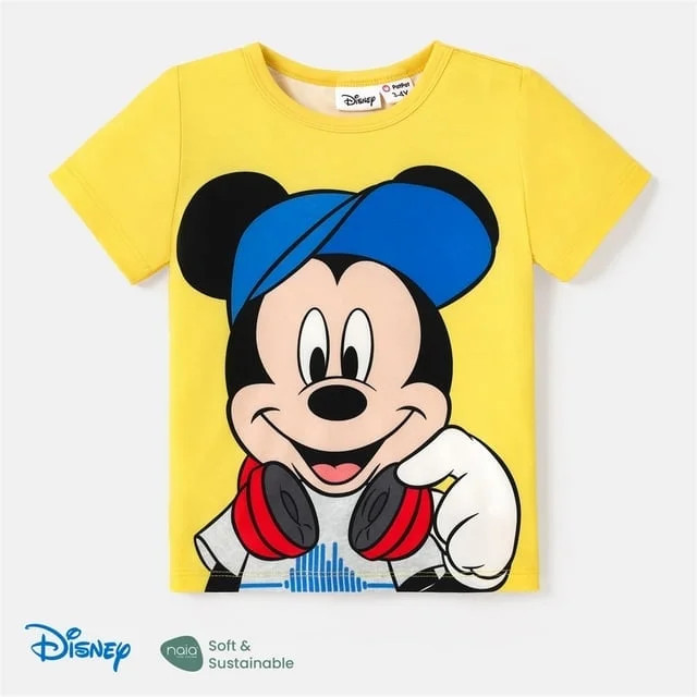 Disney Boys Graphic Tee Micky Mouse Short Sleeves T-Shirt Top Summer Outfits Clothes Sizes 3-10T | Walmart (US)