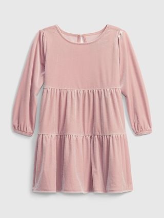 Toddler Tiered Velour Dress | Gap (US)