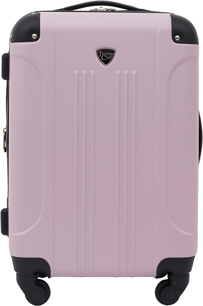 Travelers Club Chicago Hardside Expandable Spinner Luggage, Lilac, 20" Carry-On | Amazon (US)