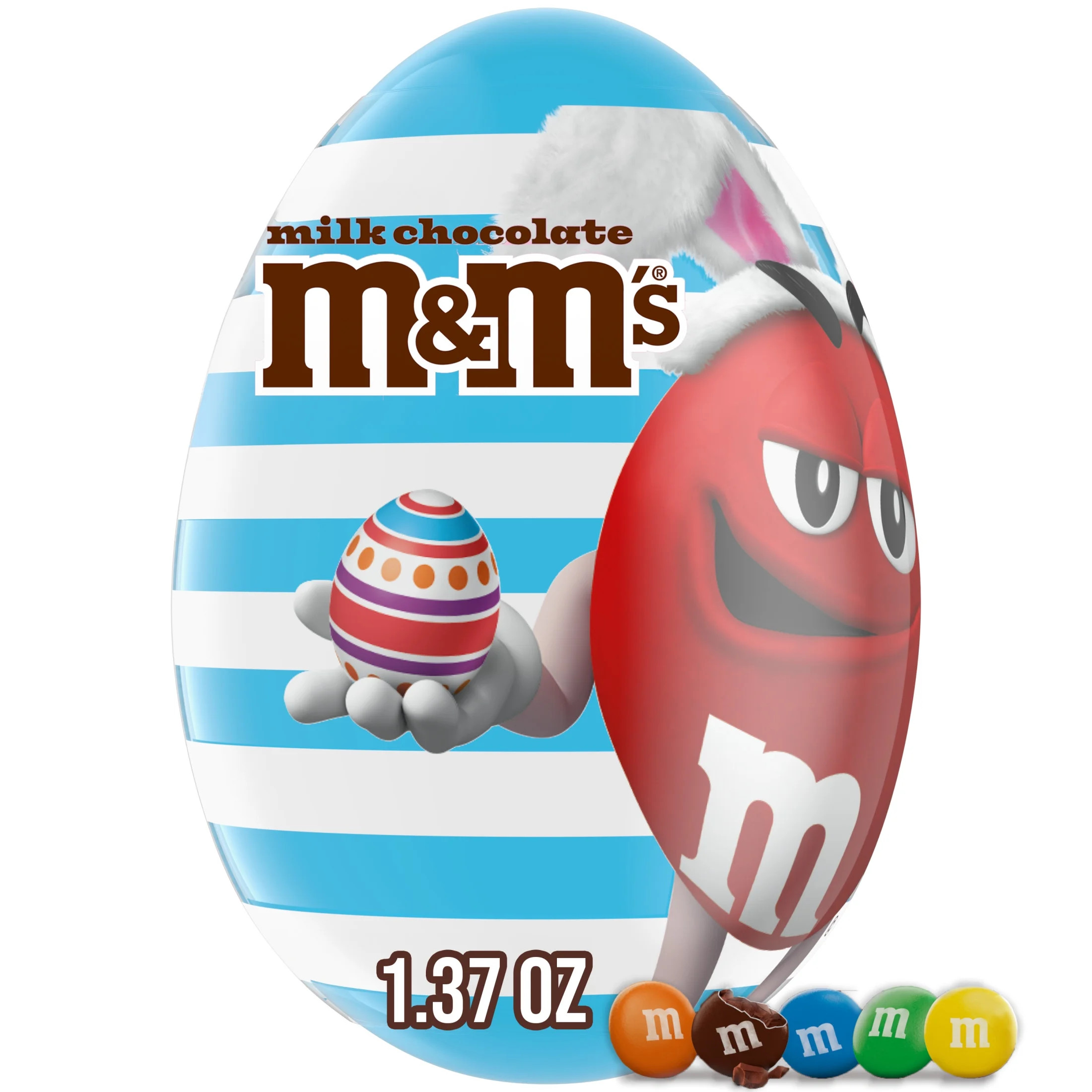 M&M's Milk Chocolate Candy Filled Easter Egg - 1.37 oz | Walmart (US)