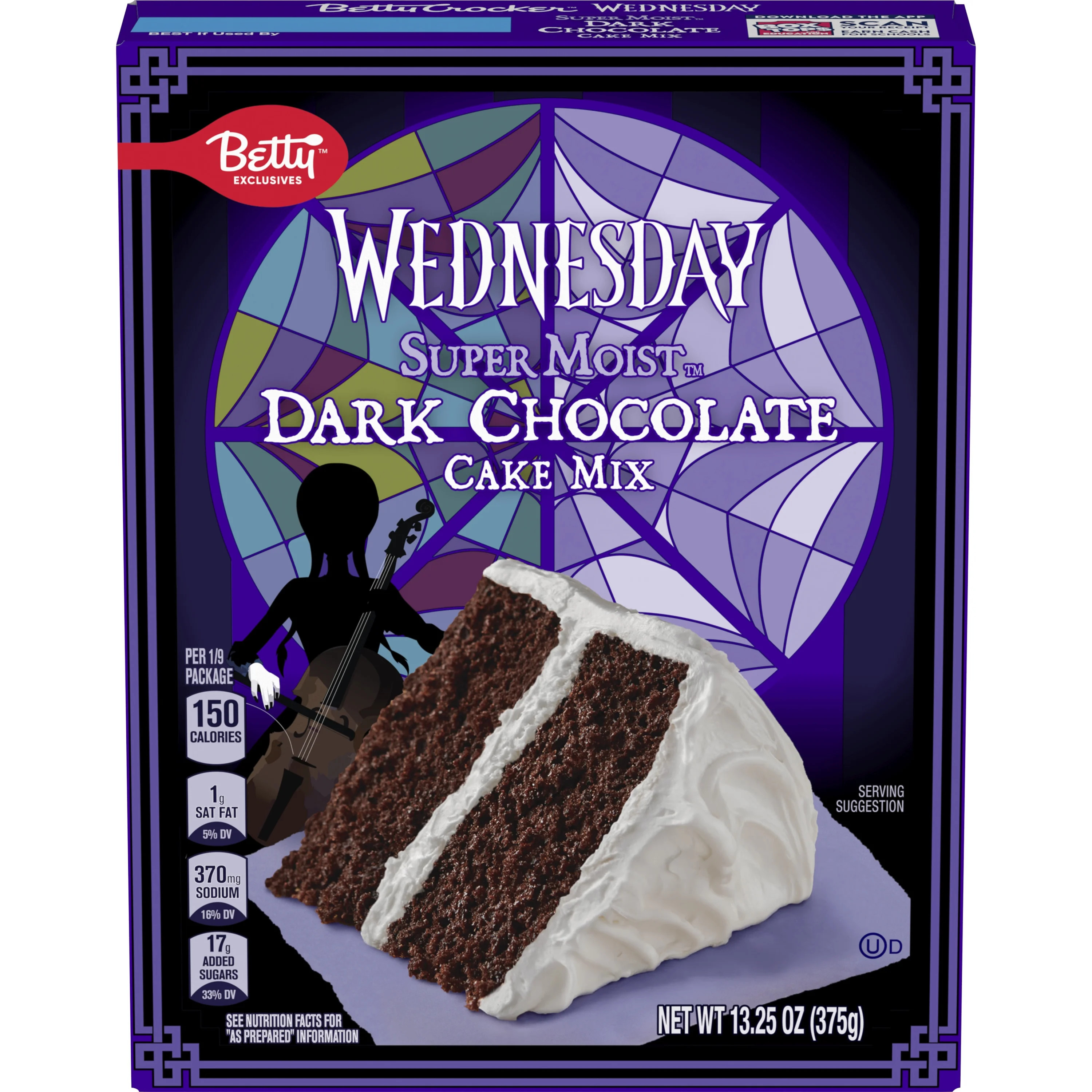Betty Exclusives Wednesday Super Moist Dark Chocolate Cake Mix, 13.25 oz | Walmart (US)