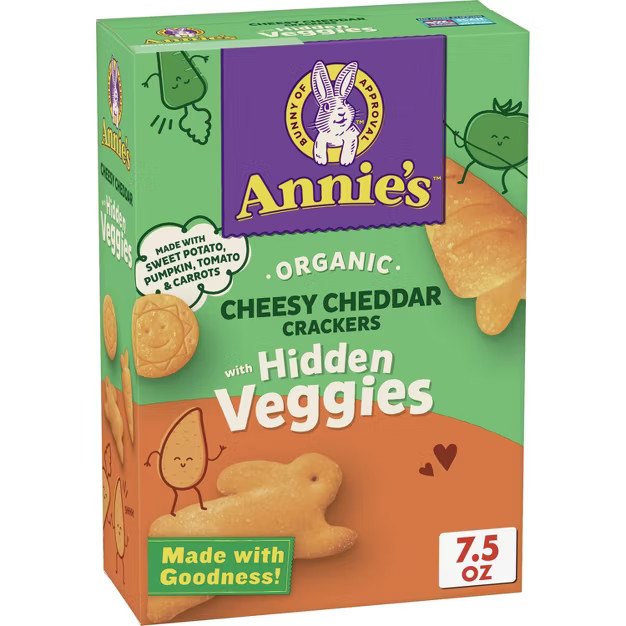 Annie's Veggie Cracker Cheddar - 7.5oz | Target