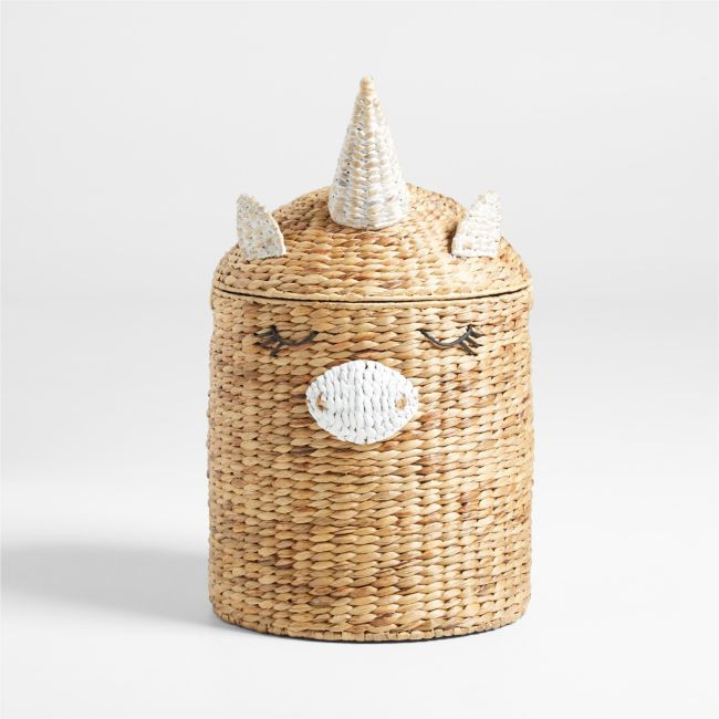 Unicorn Woven Kids Hamper | Crate & Barrel