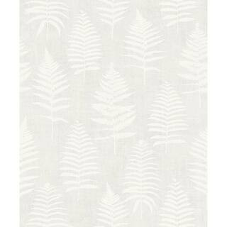 Bracken Light Grey Fern Paper Strippable Roll (Covers 56.4 sq. ft.) | The Home Depot
