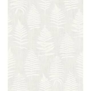 Bracken Light Grey Fern Paper Strippable Roll (Covers 56.4 sq. ft.) | The Home Depot