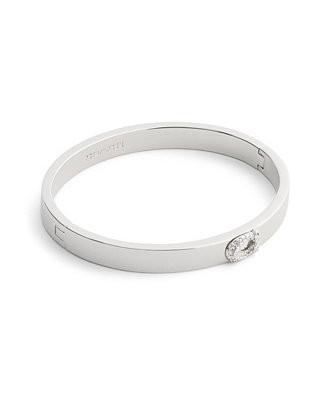 Faux Stone Pavé Signature C Bangle Bracelet | Macy's