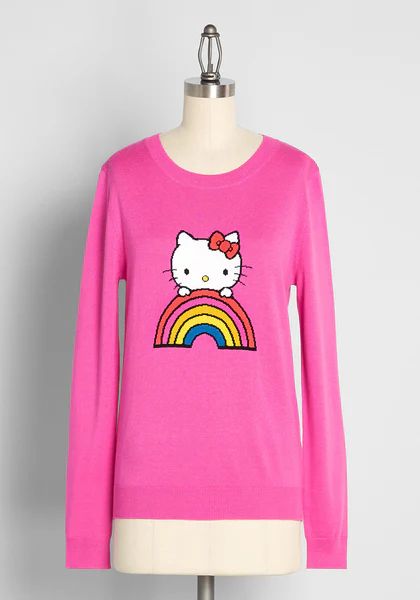 ModCloth x Hello Kitty Catch a Rainbow Sweater | ModCloth